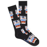 K.Bell Men's Vintage Camera Photos Crew Sock