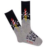 K.Bell Men's American Made Let's Get Lit Crew Sock