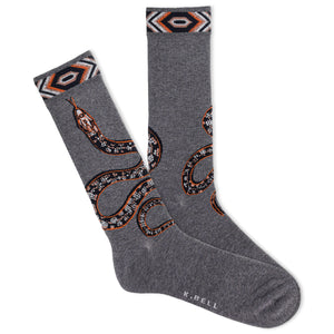 K.Bell Men's Snake In My Boot Crew Sock