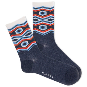 K.Bell Women's Santa Fe Crew Sock