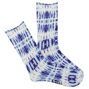 K.Bell Women's Printed Roll Top Sock