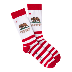 K.Bell Men's American Made CA Republic Crew Socks