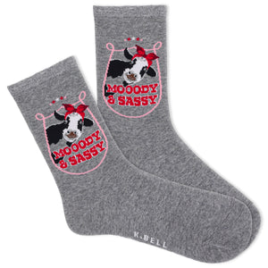 K.Bell Women's Mooody & Sassy Crew Sock