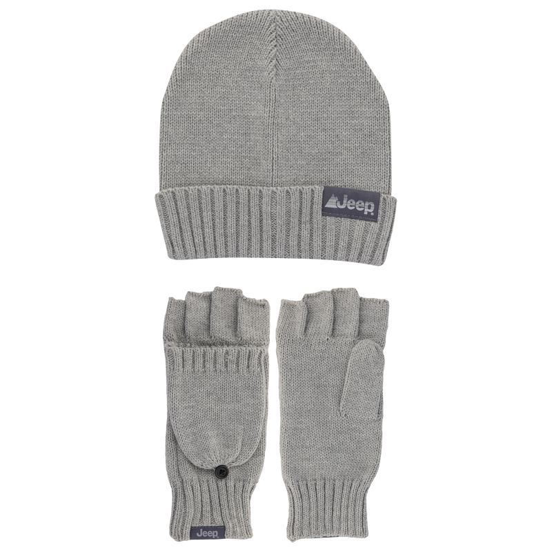 Jeep® 2 Piece Beanie and – Convertible Set Glove & Loops Wales
