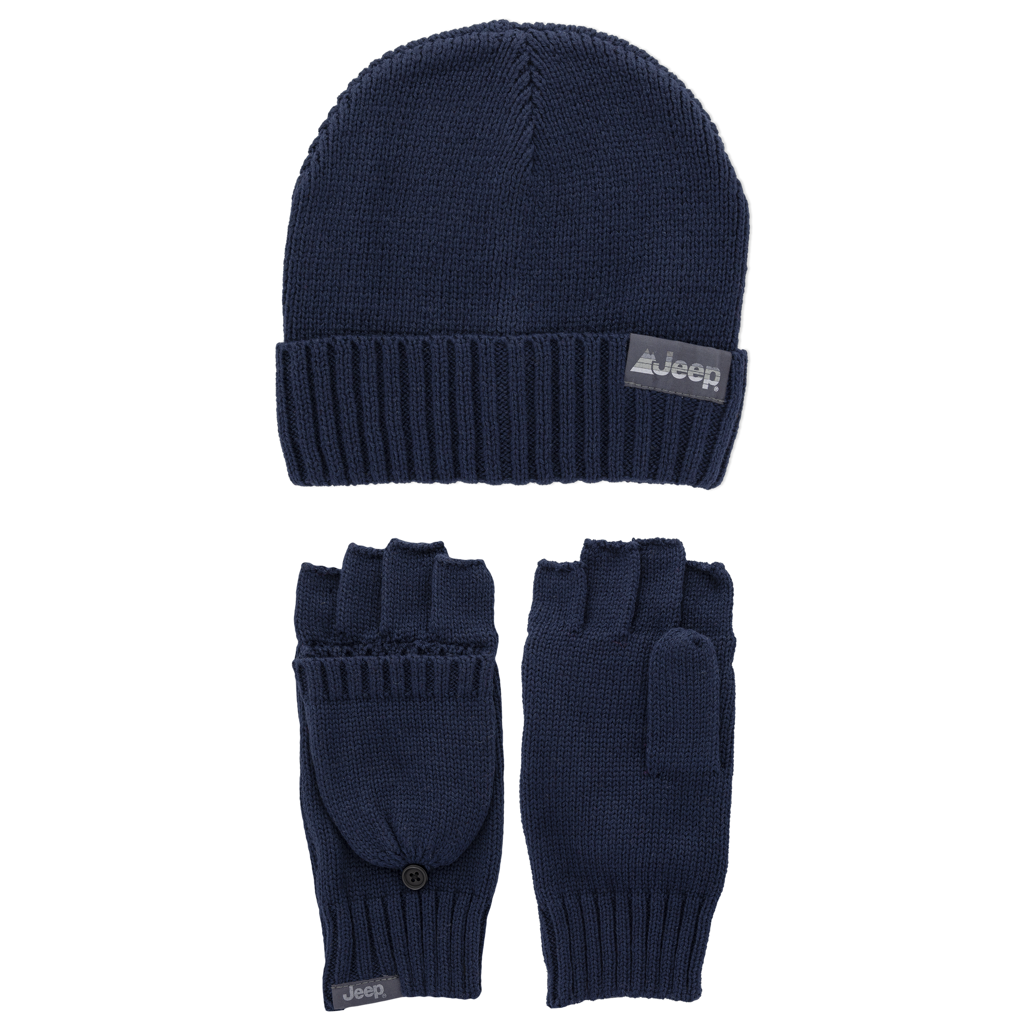 Jeep® 2 Wales Glove Beanie Convertible Set and Piece Loops & –